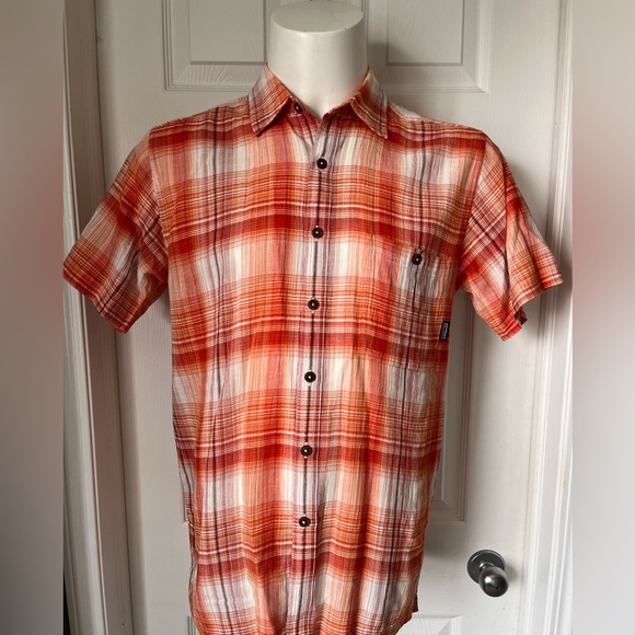 Mens Patagonia Organic Cotton Short Sleeve Button Up Shirt Medium - Picture 4 of 8